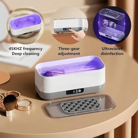 Ultrasonic Glasses Cleaning Ultrasound Jewelry Cleaner Machine High Frequency Ultrasonic Cleaning Bath For Jewelry Makeup Brush