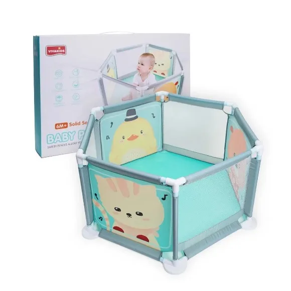 Vivakids Baby Play Fence Animals 51cm