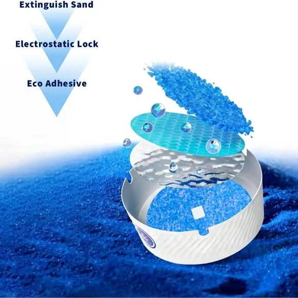 Water-Activated Disposable Foam Ashtray Pack of 25