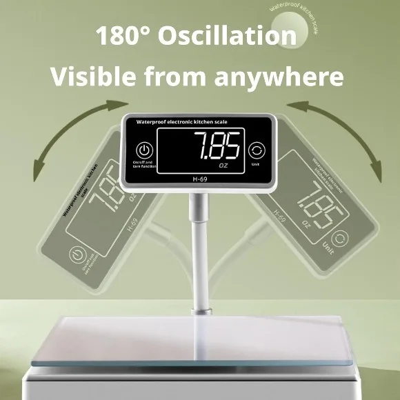 Waterproof Electronic Kitchen Scale Perfect for kitchen Business and Food Vendors - 5kg/0.1g