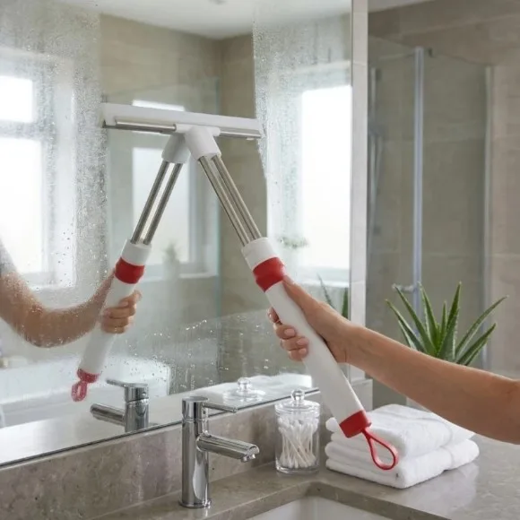 Window Glass Cleaner Wiper With Extendable Handle