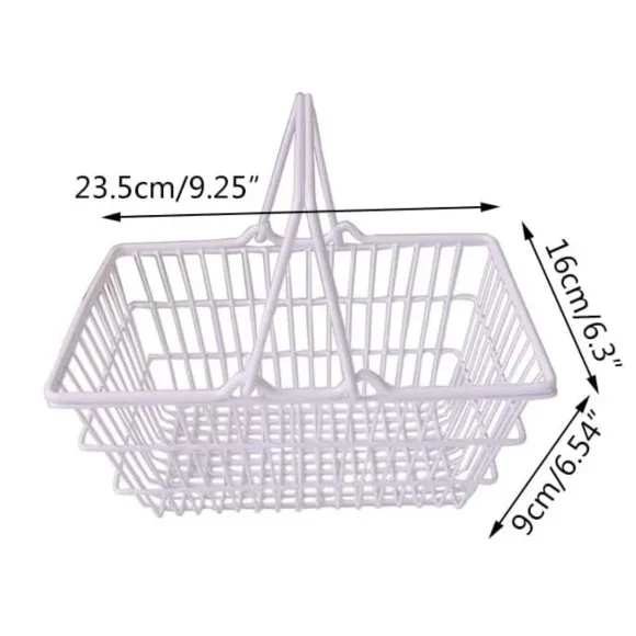 Wire Shopping Basket Grocery Shop Design Small Basket