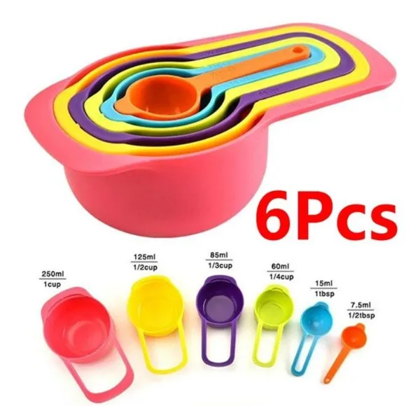 Yangi Measuring Cup and Spoon Set 6 pcs
